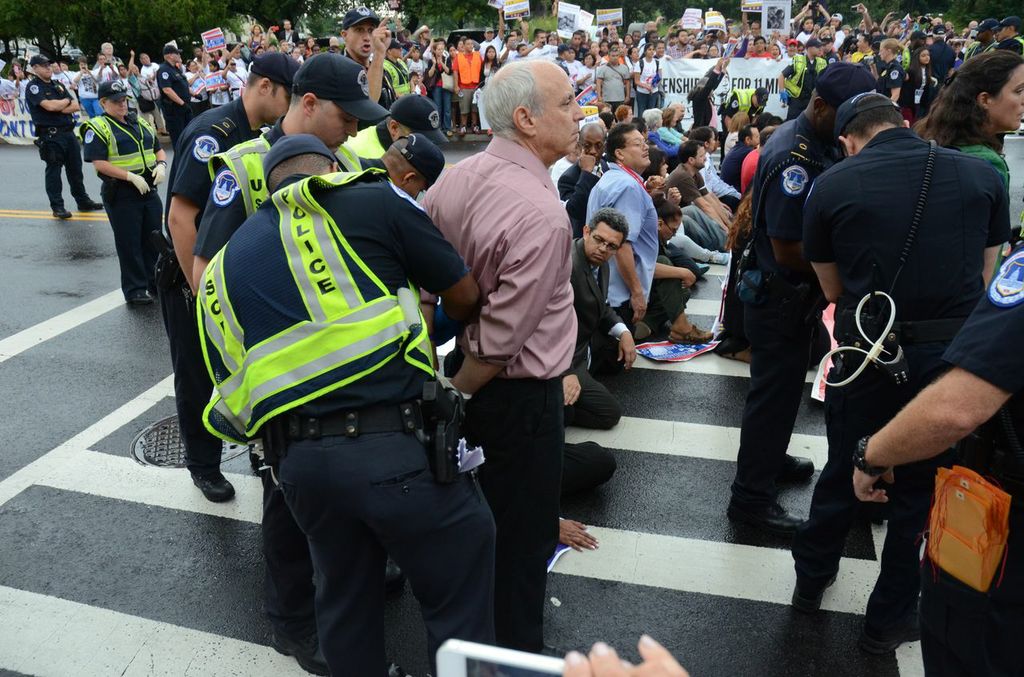 President Cohen arrested at immigration rally