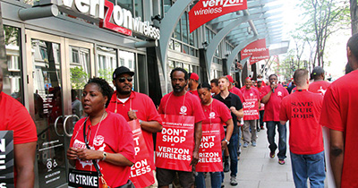 Verizon Strike Picket DC