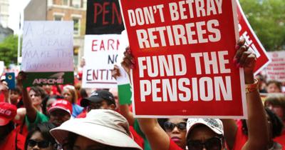 Fund the Pension Rally Trenton NJ
